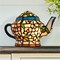 Tiffany Style Stained Glass Teapot Table Desk Lamp Led 10.5 Inch Indoor Lighting